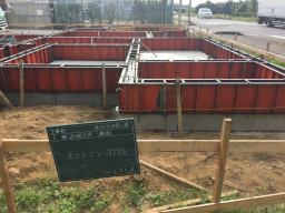 基礎工事　立上り