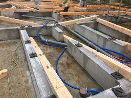 上棟　土台引き