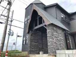 外壁工事　エントランス